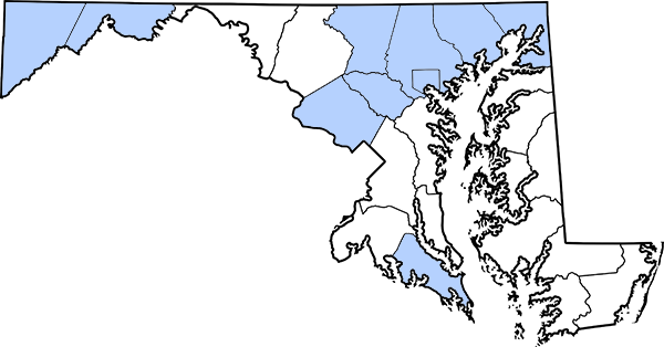 Maryland County Map