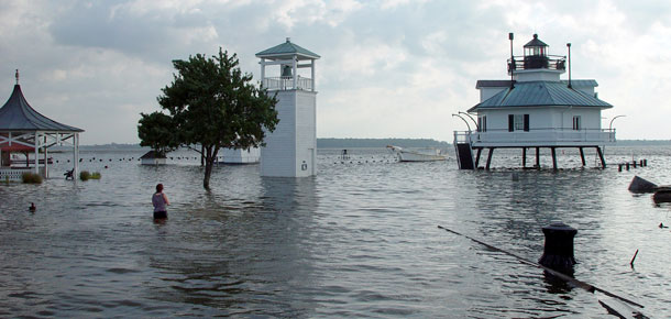 floods in st. michaels after hurricane isabel