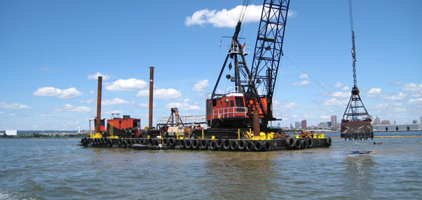 dredging shipping channel near baltimore