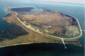 photo showing aerial view of Hart-Miller Island