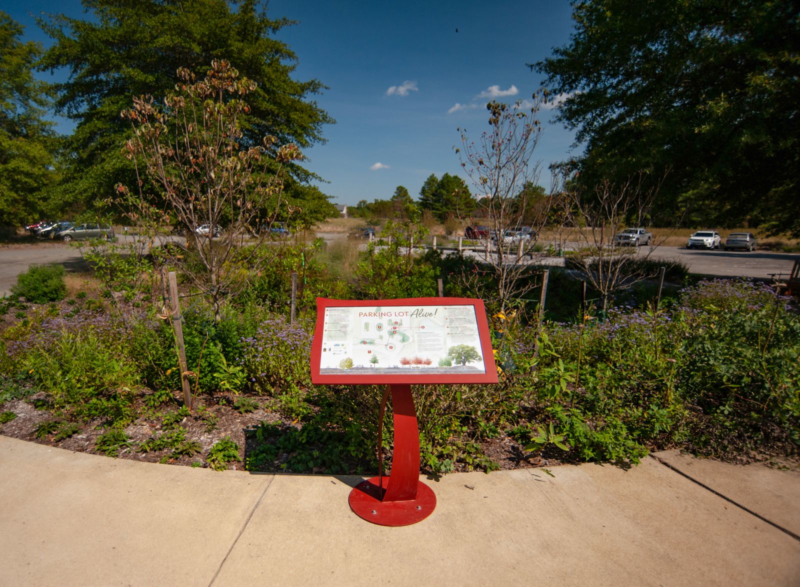 Garden and plaque