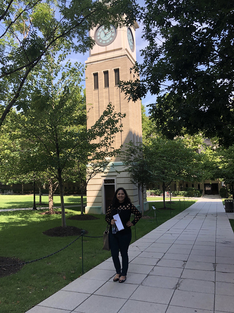 Elissa Torres-Soto at the Georgetown University Law Center campus.