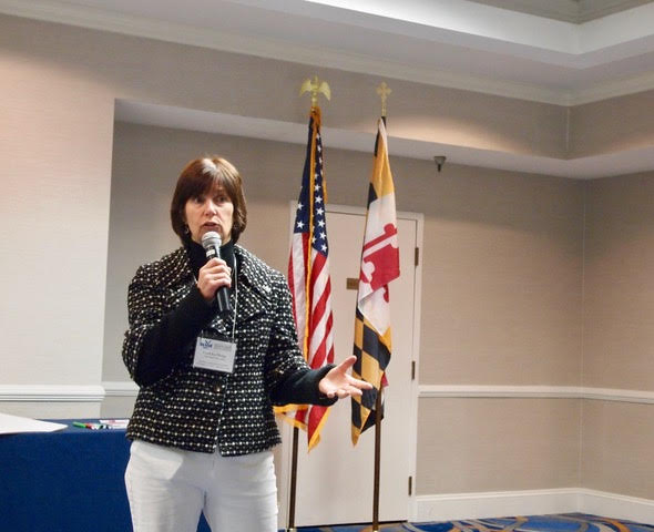 Maryland Sea Grant Director Fredrika Moser welcomes the group. Photograph, Rona Kobell