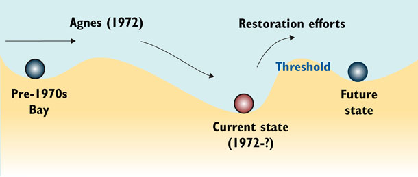 figure illustrating thresholds and bay recovery