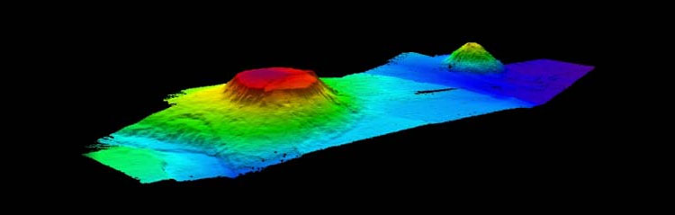 Multibeam sonar Physalia seamount