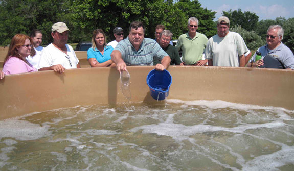 remote setting demonstration to shellfish growers