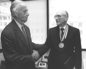 senator mathias with donald pritchard