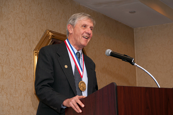 Walter Boynton at podium