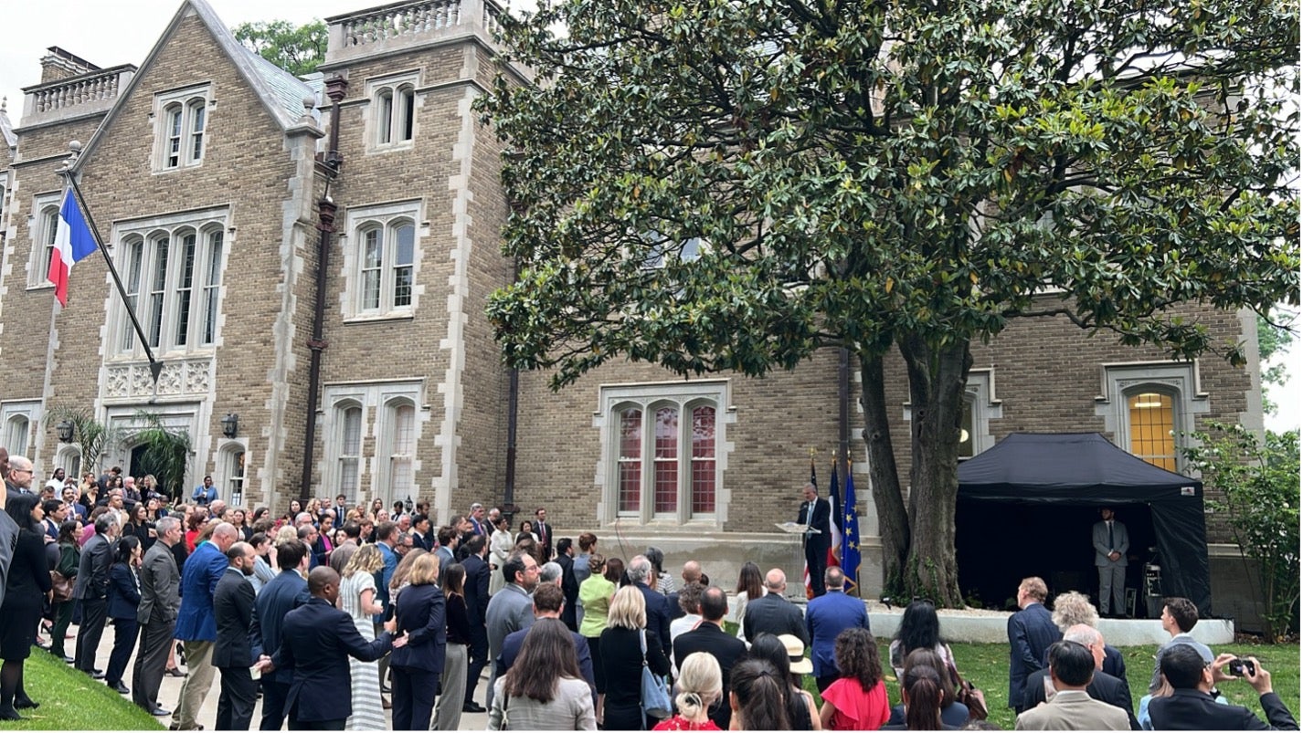 Reception at the French Ambassador’s Residence in Washington, D.C., ahead of the 2025 UN Ocean Conference held in Nice, France.