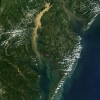 sediment plume during Lee