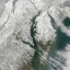 : The Chesapeake Bay on Sunday, December 20, 2009, in the wake of a record-breaking nor’easter that brought record-breaking snow to the region. Photo credit: NASA Earth Observatory 