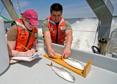 Carlos and Jenn with fish