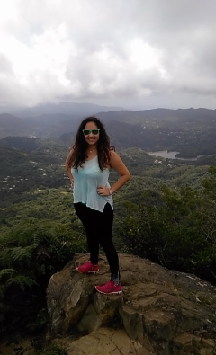 Elissa Torres-Soto at  Monte Guilarte, a peak in Adjuntas, Puerto Rico. Photo courtesy of Elissa Torres-Soto