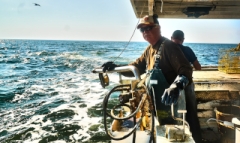 crabber on his boat