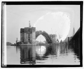 Key bridge under construction, 1920