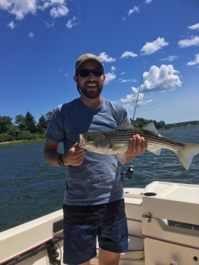 Jim LaChance grew up fishing in Massachusetts, and is looking forward to doing more of it in the Chesapeake Bay. Photo courtesy Jim LaChance