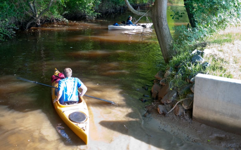 Kayaks In Water